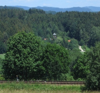 Blick auf HofLind aus Tschechien